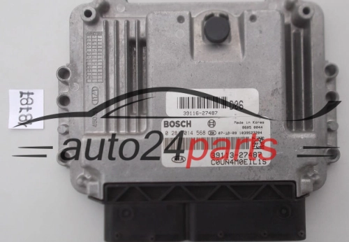 KOMPUTER STEROWNIK SILNIKA KIA CARENS 2.0 CRDI BOSCH 0 281 014 568, 0281014568, 39113-27487, 3911327487