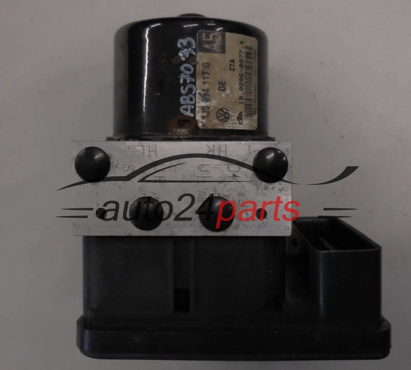 ABS POMPA I STEROWNIK AUDI VOLKSWAGEN SEAT SKODA 1J0 614 117 G, 1J0614117G, ATE 10.0206-0077.4, 10020600774, 1C0 907 379 L, 1C0907379L, 10.0960-0334.3, 10096003343