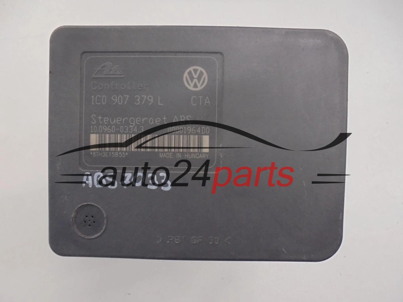 ABS POMPA I STEROWNIK AUDI VOLKSWAGEN SEAT SKODA 1J0 614 117 G, 1J0614117G, ATE 10.0206-0077.4, 10020600774, 1C0 907 379 L, 1C0907379L, 10.0960-0334.3, 10096003343