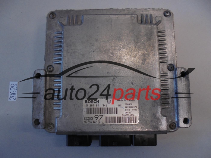 KOMPUTER STEROWNIK SILNIKA CITROEN PEUGEOT 2.0 HDI BOSCH 0 281 011 342, 0281011342, 96 594 402 80, 9659440280, EDC15C2 97