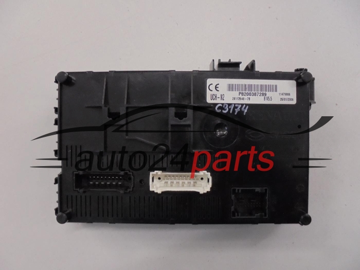 CENTRALKA MODUL STEROWNIK KOMFORTU BSI RENAULT CLIO SAGEM UCH-N2, P8200387289, 28112548-7B, 281125487B