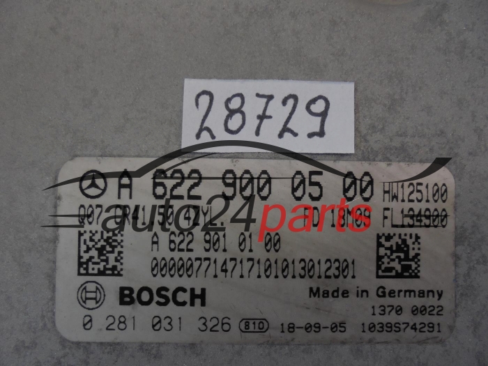 MERCEDES BENZ 0281031326 A6229000500 CR4.50