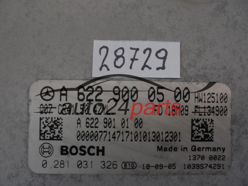 MERCEDES BENZ 0281031326 A6229000500 CR4.50