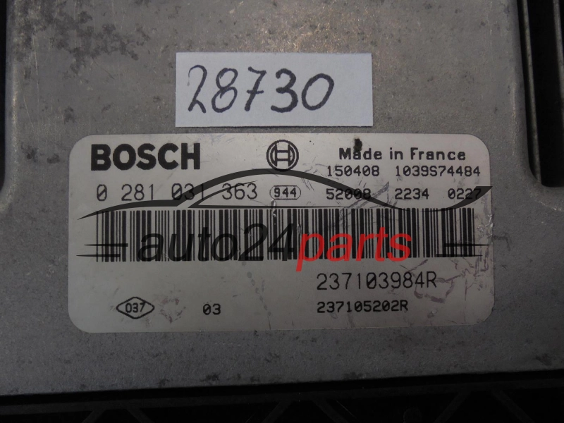 RENAULT OPEL 0281031363 237103984R