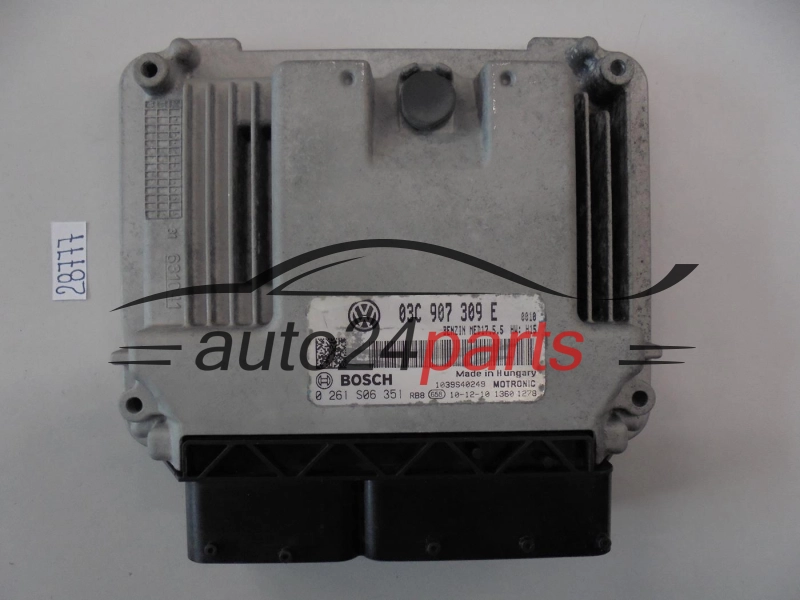 KOMPUTER STEROWNIK SILNIKA VW VOLKSWAGEN BOSCH 0261S06351, 0 261 S06 351, 03C907309E, 03C 907 309 E