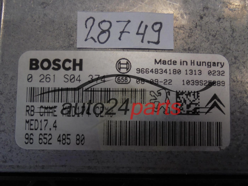 PEUGEOT 0261S04374 9665248580 MED17.4