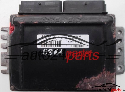 KOMPUTER STEROWNIK SILNIKA RENAULT MEGANE 2.0 16 V SIEMENS S110630002D, 8200072538, 8200033924