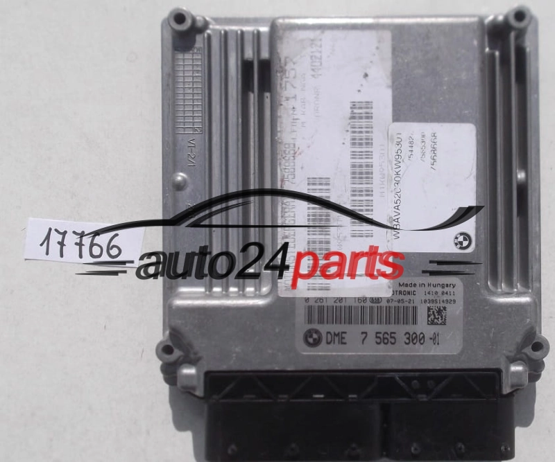 CALCULATEUR MOTEUR BMW E90, 318I, 320I 2.0, BOSCH 0 261 201 160, 0261201160, DME 7 565 300, 7565300