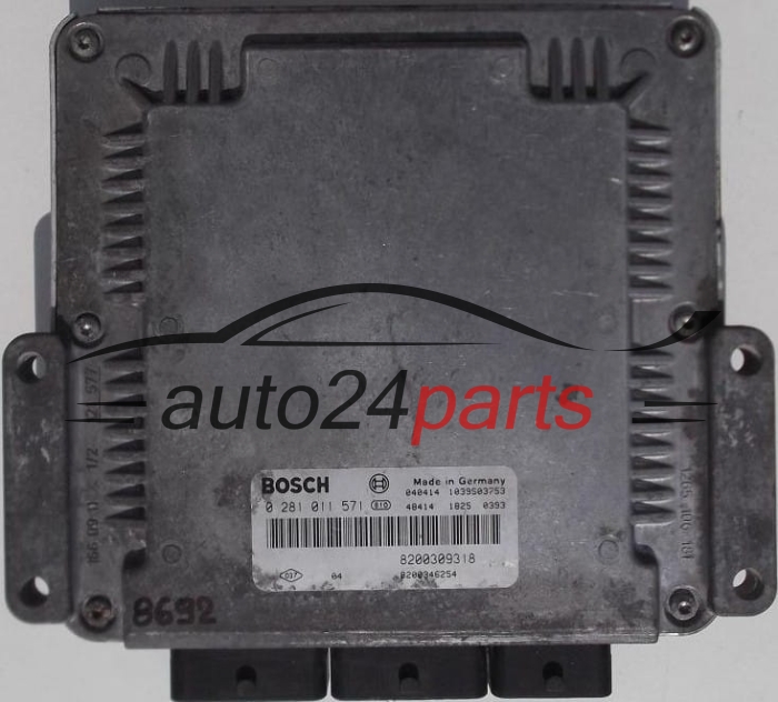 KOMPUTER STEROWNIK SILNIKA RENAULT LAGUNA 2.2 DCI BOSCH 0 281 011 571,  8200309318