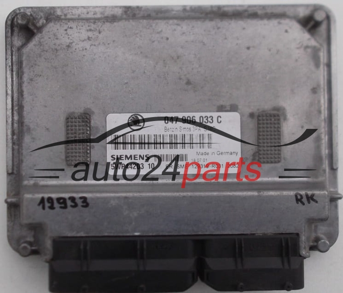 KOMPUTER STEROWNIK SILNIKA SKODA FABIA 1.4 MPI AQW 047906033C, SIEMENS 5WP44203