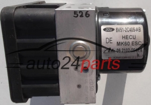 ABS POMPA I STEROWNIK FORD FIESTA FoMoCo 8V51-2C405-AB, 8V512C405AB, ATE 06.2102-0548.4, 06210205484, 06.2109-0940.3, 06210909403 - 