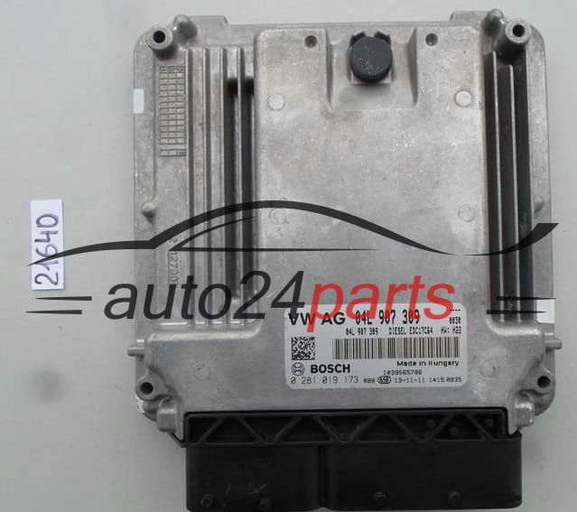 VW VOLKSWAGEN 2.0 TDI BOSCH 0 281 019 173, 0281019173, 04L 907 309, 04L907309, EDC17C64 