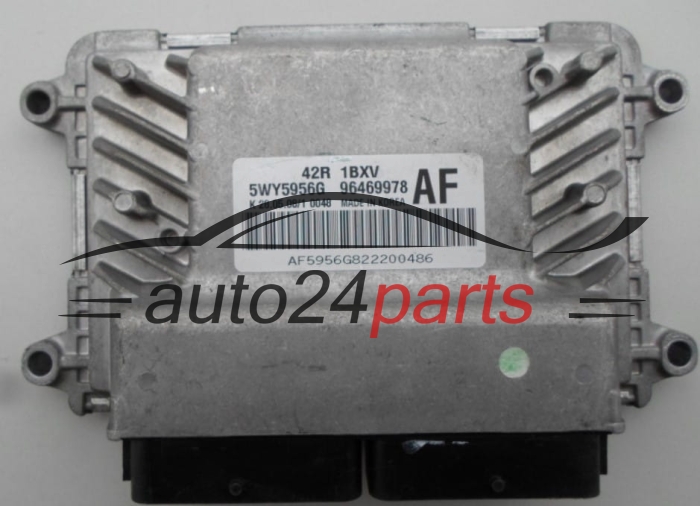 ECU CENTRALITA DE MOTOR  CHEVROLET AVEO 1.2 5WY5956G, 96469978 AF