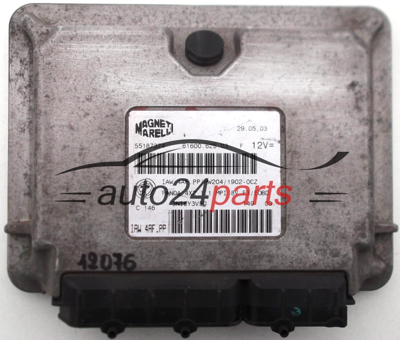 KOMPUTER STEROWNIK SILNIKA FIAT PANDA, IAW 4AF.PP, IAW4AFPP, 61600.625.03, 6160062503, 55187374 