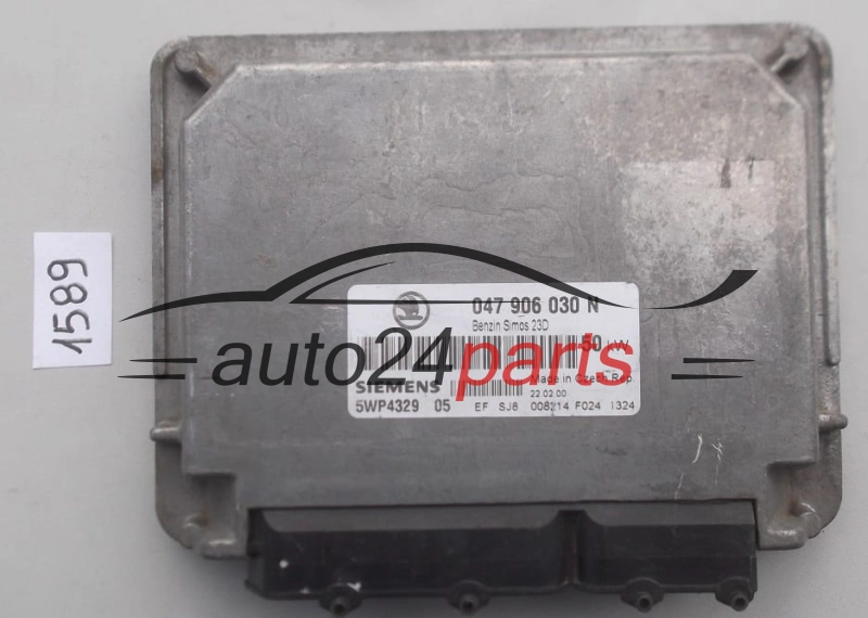 Sterownik silnika SKODA FELICJA 1.3 047906030N SIEMENS 5WP4329 05 BENZIN SIMOS 23D - 1589