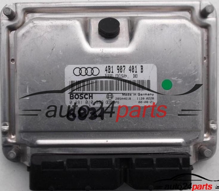 KOMPUTER STEROWNIK SILNIKA AUDI A6 2.5 TDI BOSCH 0 281 010 393, 0281010393, 4B1 907 401 B, 4B1907401B