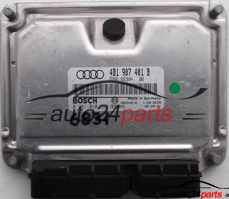 KOMPUTER STEROWNIK SILNIKA AUDI A6 2.5 TDI BOSCH 0 281 010 393, 0281010393, 4B1 907 401 B, 4B1907401B