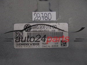 KOMPUTER STEROWNIK SILNIKA VOLKSWAGEN PASSAT 2.0 TDI SIEMENS VDO 5WP45600 AC, 5WP45600AC, 03G 906 018 CD, 03G906018CD