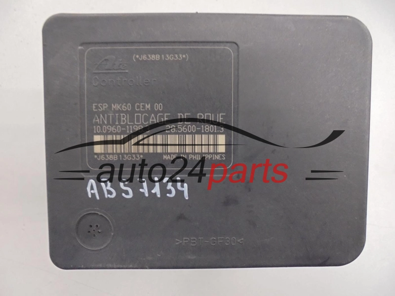 ABS POMPA I STEROWNIK PEUGEOT 9664383780, 10.0206-0371.4, 10020603714, 10.0960-1198.3, 10096011983