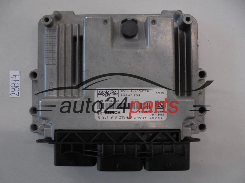 KOMPUTER STEROWNIK SILNIKA FORD FIESTA 1.4 TDCI BOSCH 0 281 018 239, 0281018239, FoMoCo BV21-12A650-YA, BV2112A650YA, DZL7S
