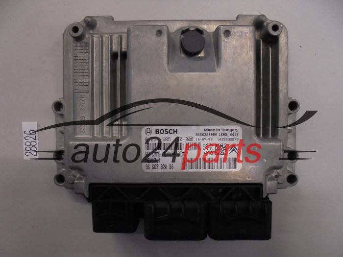 KOMPUTER STEROWNIK SILNIKA CITROEN PEUGEOT 1.6 BOSCH 0 261 S05 190, 0261S05190, 96 663 820 80, 9666382080, 9666320880, MEV17.4
