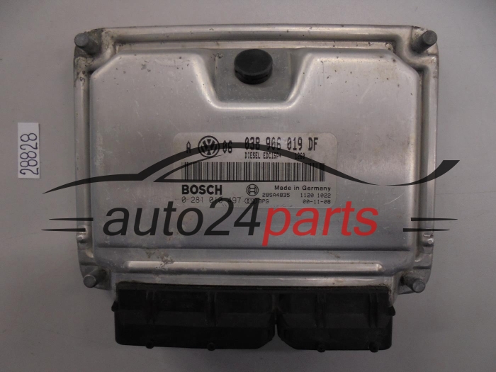 KOMPUTER STEROWNIK SILNIKA VW VOLKSWAGEN GOLF 1.9 TDI 038906019DF, 038 906 019 DF BOSCH 0281010497, 0 281 010 497 DIESEL EDC15P