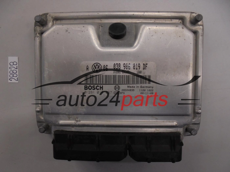KOMPUTER STEROWNIK SILNIKA VW VOLKSWAGEN GOLF 1.9 TDI 038906019DF, 038 906 019 DF BOSCH 0281010497, 0 281 010 497 DIESEL EDC15P