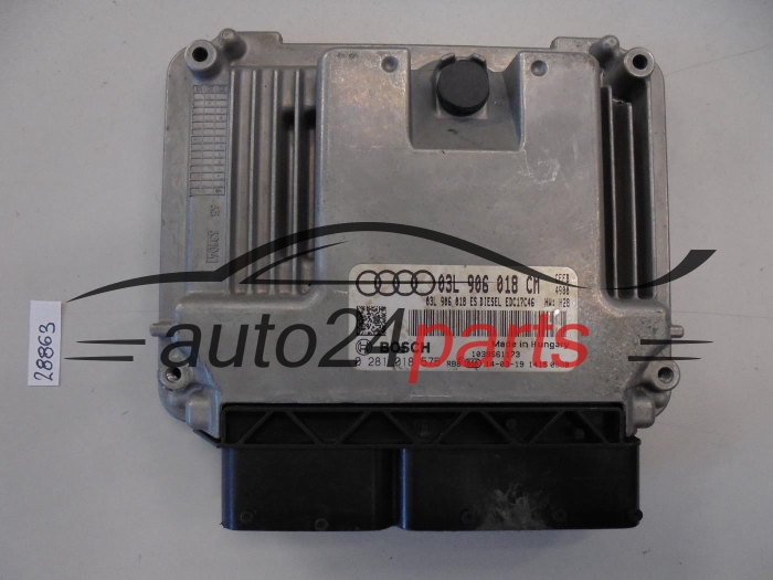 Centralita de motor Audi 0281018575 03L906018CM EDC17C46