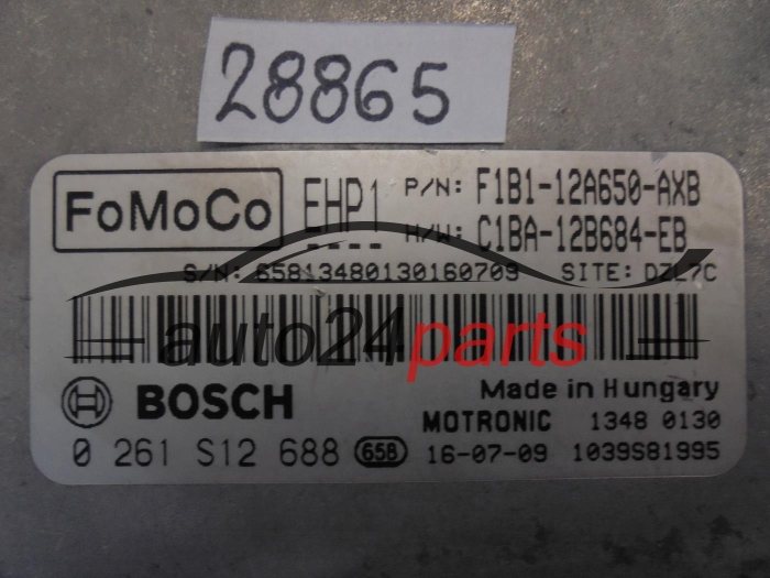 KOMPUTER STEROWNIK SILNIKA FORD 0261S12688 F1B1-12A650-AXB F1B112A650AXB