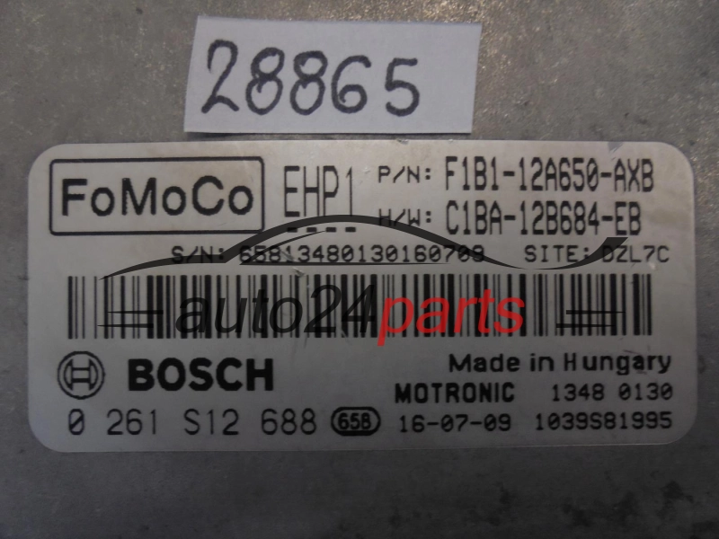 KOMPUTER STEROWNIK SILNIKA FORD 0261S12688 F1B1-12A650-AXB F1B112A650AXB