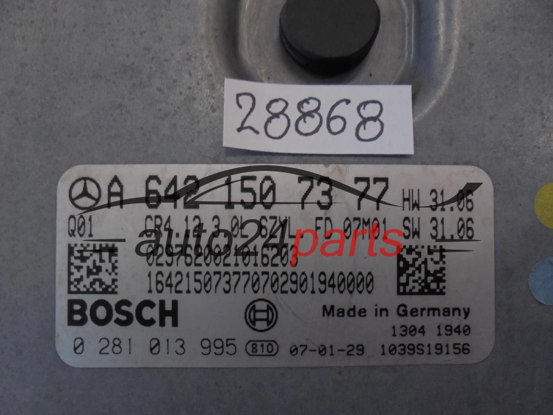 KOMPUTER STEROWNIK SILNIKA MERCEDES BENZ 0281013995 A6421507377 CR4.12