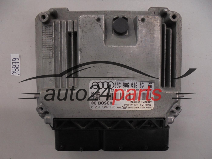 KOMPUTER STEROWNIK SILNIKA AUDI A1 1.4 TFSI 03C906016BG, 03C 906 016 BG BOSCH 0261S06190, 0 261 S06 190, BENZIN MED17.5.5