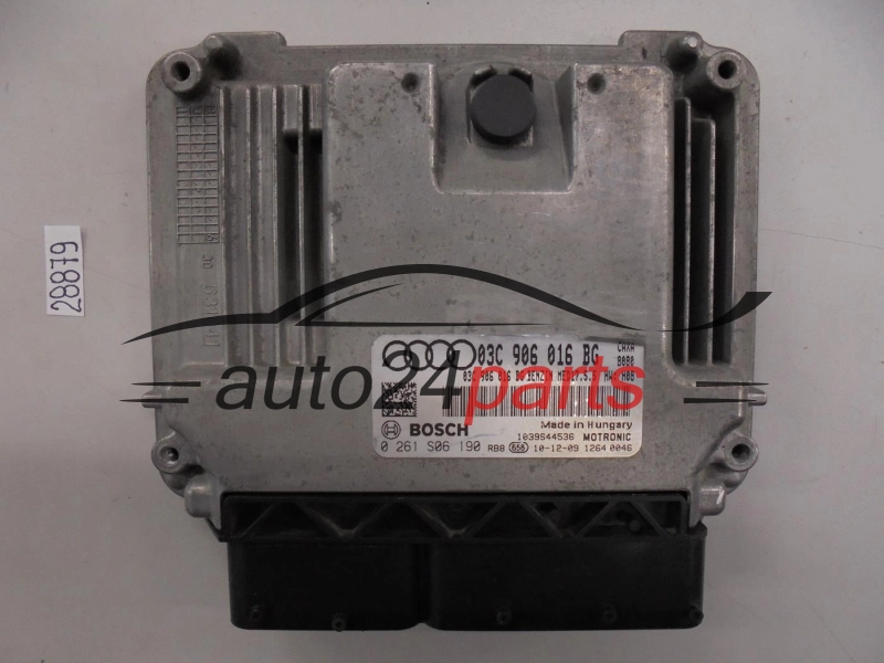 KOMPUTER STEROWNIK SILNIKA AUDI A1 1.4 TFSI 03C906016BG, 03C 906 016 BG BOSCH 0261S06190, 0 261 S06 190, BENZIN MED17.5.5