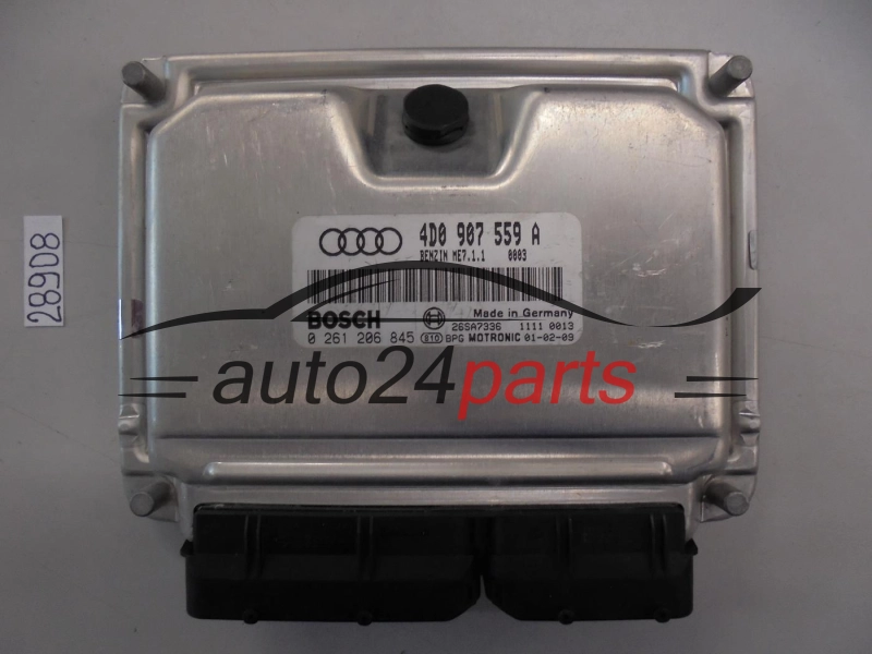 KOMPUTER STEROWNIK SILNIKA AUDI 4.2 BOSCH 0 261 206 845, 0261206845, 4D0 907 559 A, 4D0907559A , ME7 1.1