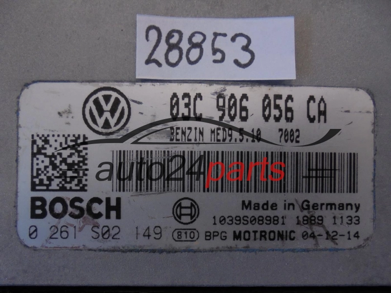 VOLKSWAGEN 0261S02149 03C906056CA MED9.5.10