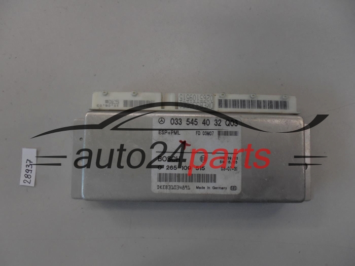 ABS STEROWNIK ESP+PML MERCEDES W211 A0335454032, 0335454032, A 033 545 40 32, BOSCH 0265109515, 0 265 109 515