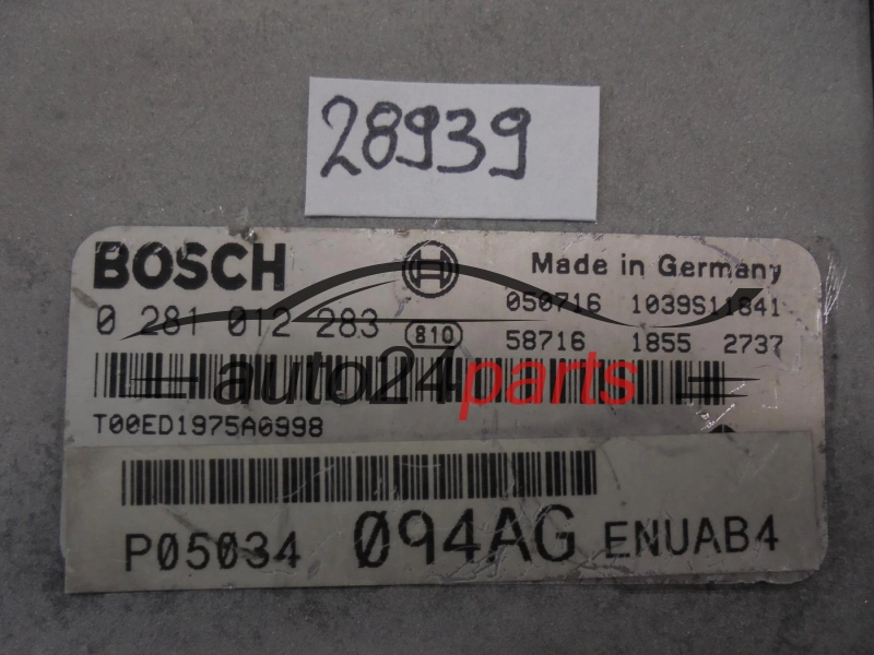 KOMPUTER STEROWNIK SILNIKA CHRYSLER PT CRUISER 2.2 CRD BOSCH 0 281 012 283, 0281012283, P05034094AG