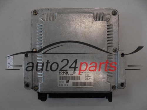KOMPUTER STEROWNIK SILNIKA PEUGEOT 206 2.0 HDI BOSCH 0 281 010 250, 0281010250, 96 370 899 80, 9637089980
