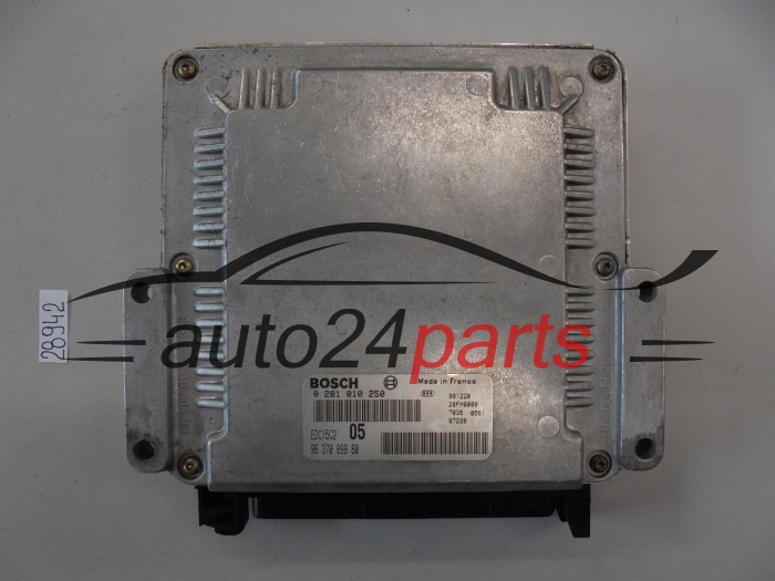 KOMPUTER STEROWNIK SILNIKA PEUGEOT 206 2.0 HDI BOSCH 0 281 010 250, 0281010250, 96 370 899 80, 9637089980