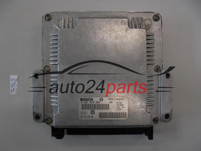 KOMPUTER STEROWNIK SILNIKA PEUGEOT 206 2.0 HDI BOSCH 0 281 010 250, 0281010250, 96 370 899 80, 9637089980