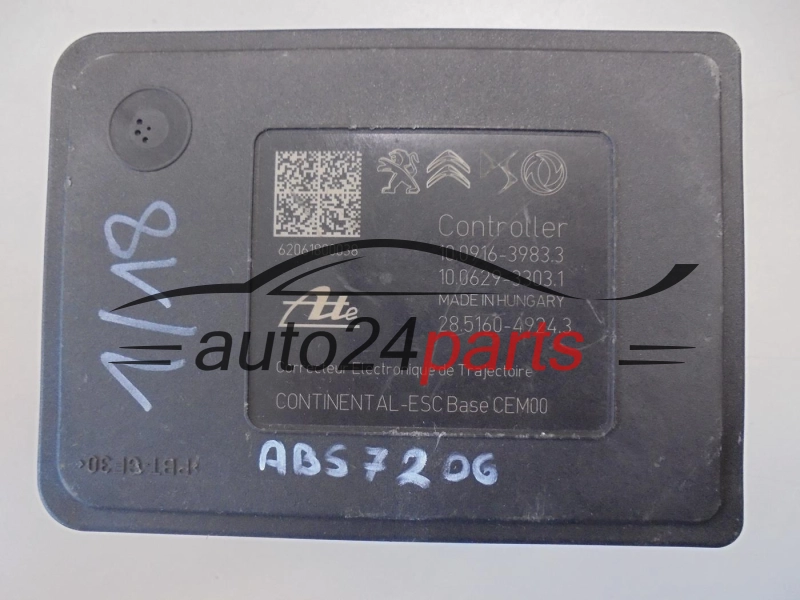 POMPA ABS I STEROWNIK PEUGEOT 9836177780 10.0916-3983.3 10091639833