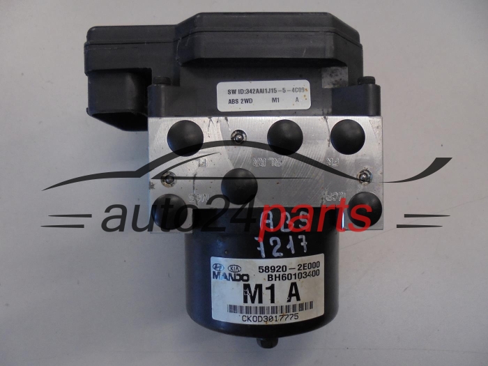 ABS POMPA I STEROWNIK HYUNDAI TUCSON KIA 58920-2E000, 589202E000, MANDO BH60103400, 5WY7507B, 58900-2E000, 589002E000