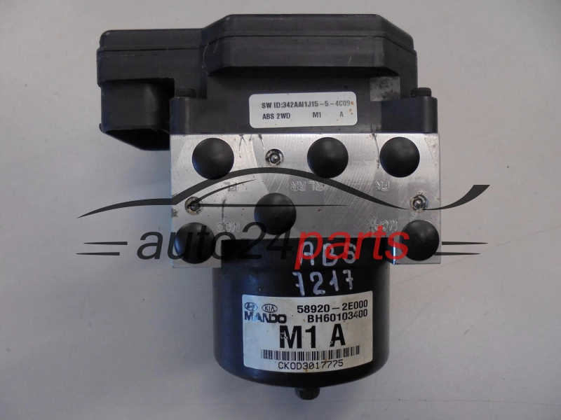 ABS POMPA I STEROWNIK HYUNDAI TUCSON KIA 58920-2E000, 589202E000, MANDO BH60103400, 5WY7507B, 58900-2E000, 589002E000