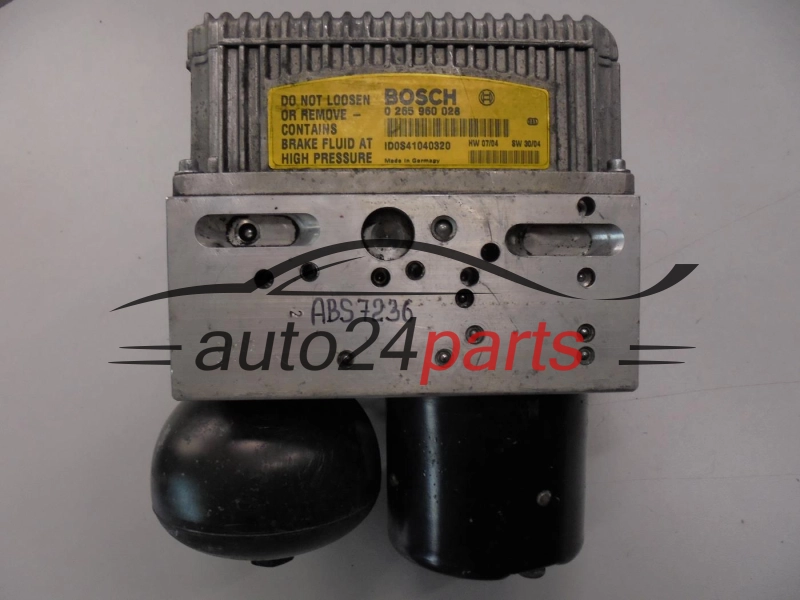 ABS POMPA I STEROWNIK MERCEDES SL55 BOSCH 0 265 250 095, 0265250095, A 005 431 71 12, A0054317112, 0 265 960 028, 0265960028