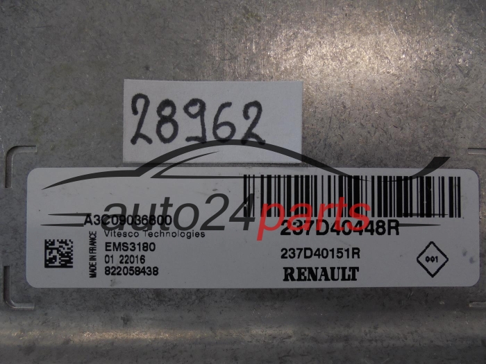 KOMPUTER STEROWNIK SILNIKA RENAULT 237D40448R A3C09036800