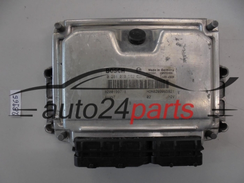 KOMPUTER STEROWNIK SILNIKA RENAULT MEGANE KANGOO 1.9 TDI BOSCH 0 281 010 502, 0281010502, HOM 8200085921, 8200199718