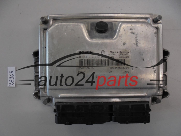 KOMPUTER STEROWNIK SILNIKA RENAULT MEGANE KANGOO 1.9 TDI BOSCH 0 281 010 502, 0281010502, HOM 8200085921, 8200199718