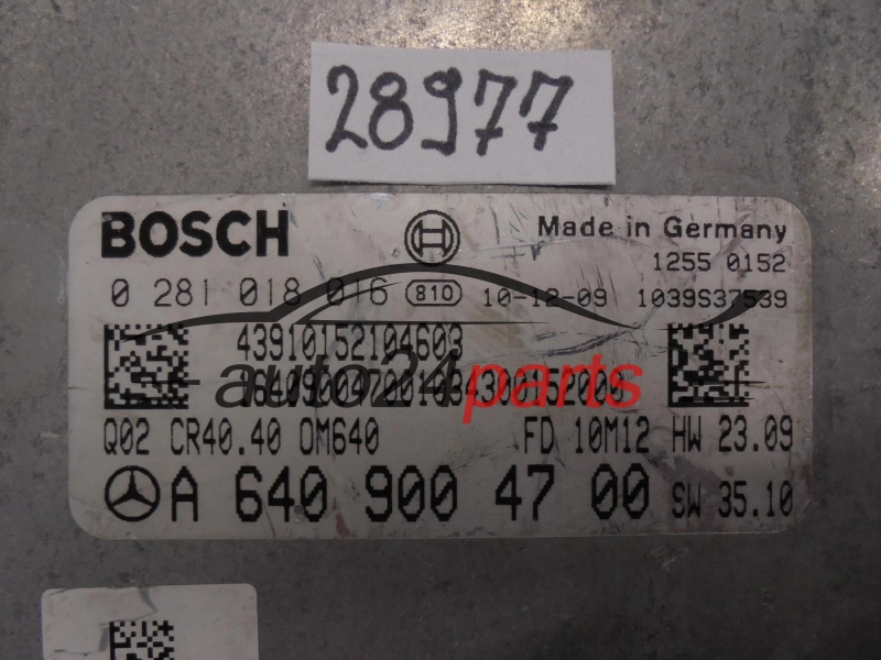 KOMPUTER STEROWNIK SILNIKA MERCEDES BENZ 0281018016 A6409004700 CR40.40