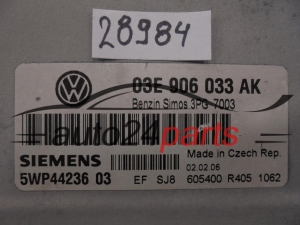 Sterownik silnika VOLKSWAGEN 03E906033AK 5WP44236 03 - 28984