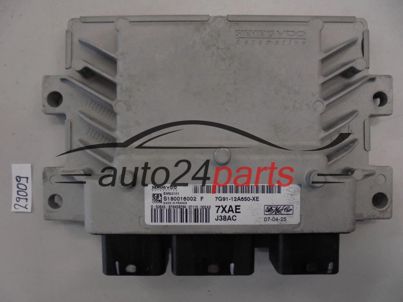 KOMPUTER STEROWNIK SILNIKA FORD 7G91-12A650-XE 7G9112A650XE S180016002F